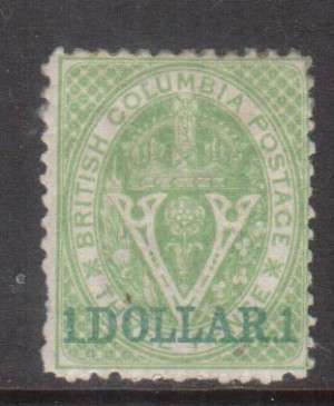 British Columbia #18 Mint **With Certificate**