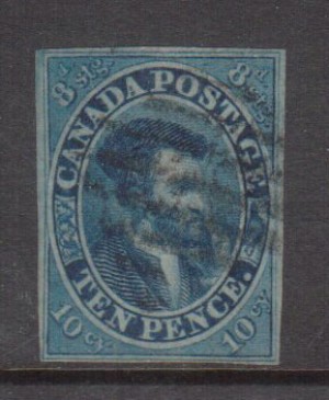 Canada #7 Used With Light Cancel **With Certificate**