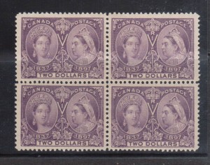 Canada #62 XF Mint Block **With Certificate**