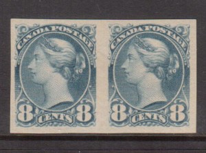 Canada #44d XF Mint Imperf Pair **With Certificate**