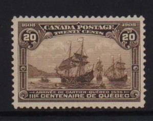 Canada #103 VF/NH  **With Certificate**
