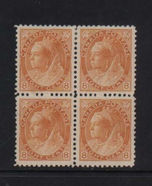 Canada #82 Mint Superb Block **With Certificate**