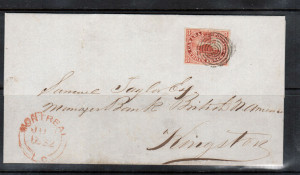 Canada #1 XF Used Cover From Montreal **With Certificate**