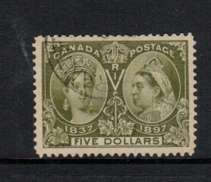 Canada #65 XF Used With Light CDS Cancel **With Certificate**