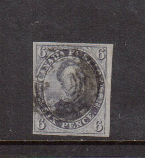 Canada #2 Used On Laid Paper **With Certificate**