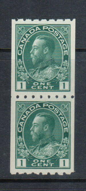 Canada #123 XF/NH Coil Pair **With Certificate**