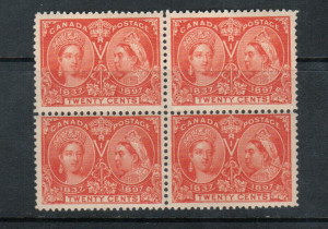 Canada #59i NH Mint Block **With Certificate**