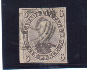 Canada #10 Used Rare Stamp **With Certificate**