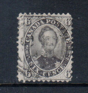 Canada #13 Used Fine With Light Cancel & Ideal Perfs **With Cert.**
