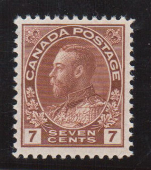 Canada #114iii VF/NH Thin Paper Variety **With Certificate**