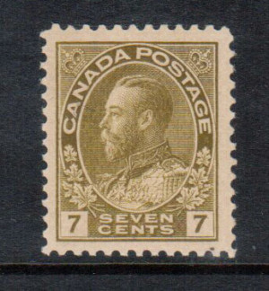 Canada #113c XF/NH **With Certificate**