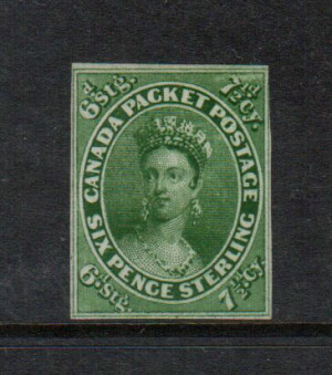 Canada #9a VF Mint Unused (No Gum) **With Certificate**