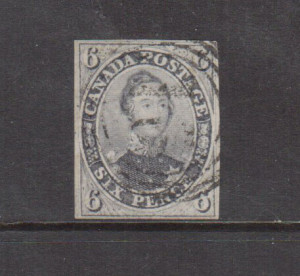 Canada #5d VF Used With 4 Ring 16 Cancel **With Certificate**