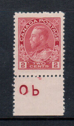 Canada #106b XF/NH Gem Jumbo Imprint **With Certificate**