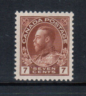 Canada #114iii XF/NH Graded 95J **With Certificate**