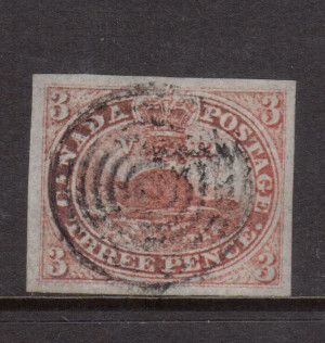 Canada #1 XF Used Gem With Sharp Laid Lines **With Cert.**