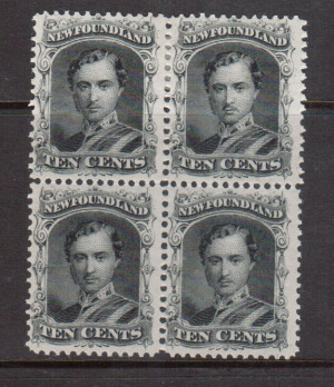 Newfoundland #27 VF Mint Block **With Certificate**