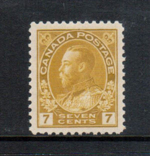 Canada #113iv XF/NH **With Certificate**