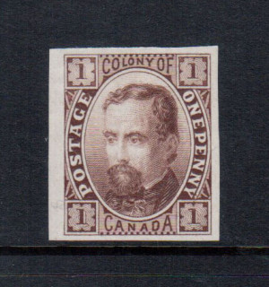 Canada M & P #E-Aa XF Colony Of Canada Plate Essay In Brown On India Paper