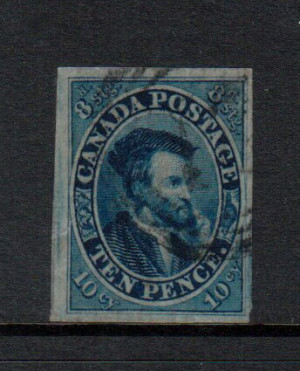 Canada #7 XF Used Gem **With Certificate**